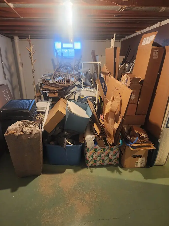 Roll-off dumpster container at job site for Yard Waste Dumpster Rental in Capitol Heights